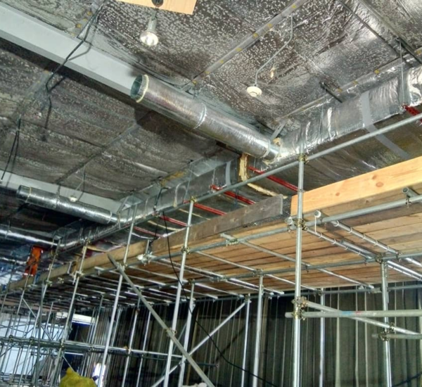HVAC Air Distribution installation and insulation at SPDC Facility by benkline nigeria limited